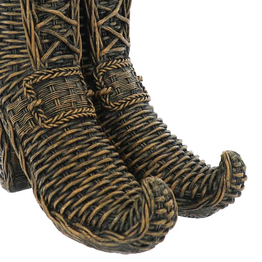 9.75" Rattan-Style Witch Boots Tabletop Décor by Ashland®